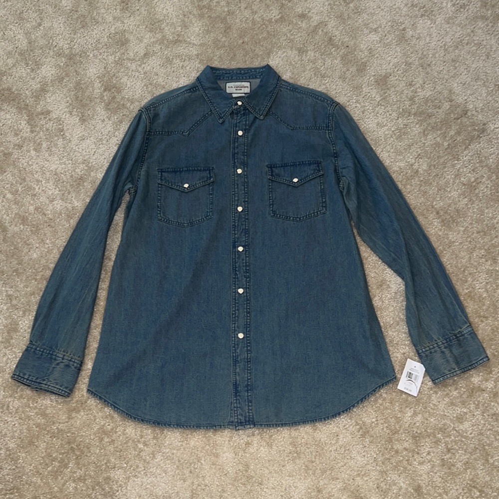VINTAGE DENIM BUTTON UP